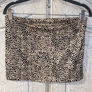 American Eagle Outfitters Cheetah Tube Top